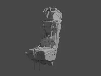 Martin Baker Mk3h Ejection Seat 3D print model