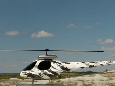 Helicopter Low Poly -ready-to-use Low-poly 3D model