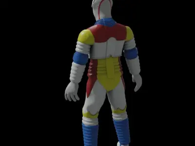 Jet Jaguar Toho Classic Low-poly 3D model