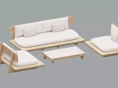 OUTDROOR SOFA 3D model