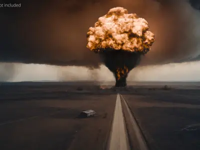 Radiation Burst Fire Cloud VDB For Blender 3D model