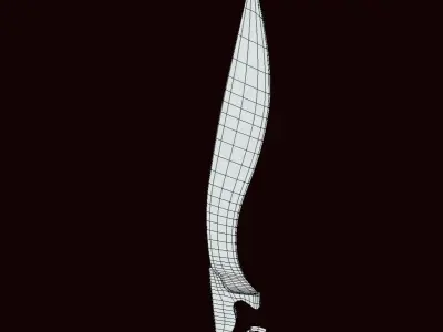 Kopis of Alexander the great Low-poly 3D model