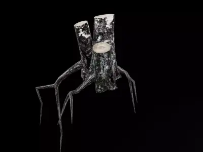 Dead Tree Low-poly 3D model