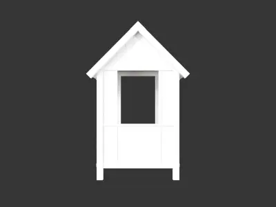 Medieval Defense Guardpost Large Low-poly 3D model