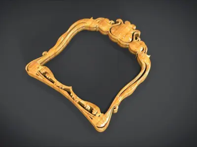Simple Frame Ornament Furniture 3D print model