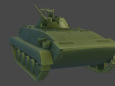 Armoured Infantry Fighting Vehicle Low-poly 3D model