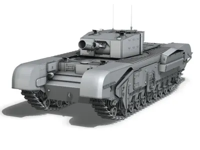 Churchill MKIII - AVRE - Petard 3D model