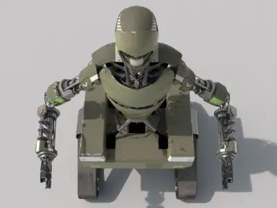army robot 3D model