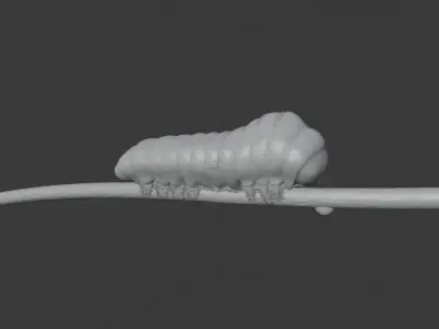 Caterpillar circle with dots 3D model