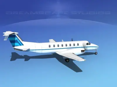 Beechcraft B1900C V02 3D model