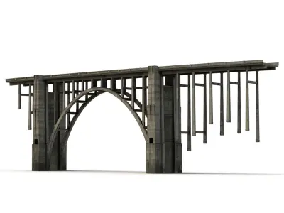 Bixby Creek Bridge in Big Sur 3D model
