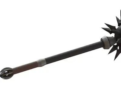 Medieval Morningstar 3D model