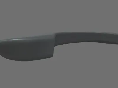 Car Door Handle 01 Low-poly 3D model