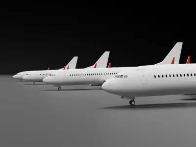 Boeing 737-600  737-700  737-800  737-900 Next Generation Pack 3D model