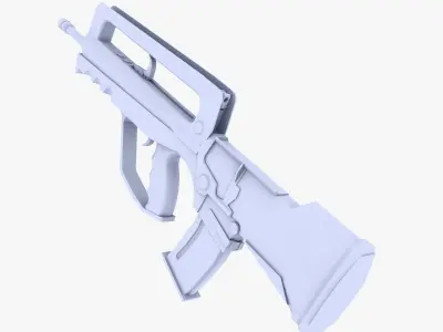 Famas Assault Rifle Low-poly 3D model