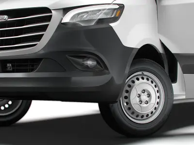 Freightliner Sprinter L2H2 RWD HQ Interior 2024 3D model