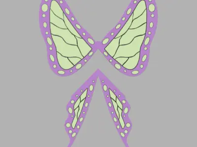 Shinobu Butterfly hairpin Demon Slayer 3D print model