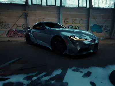 Toyota Supra MK5 Free Hyper Realistic 3d Model Free 3D model