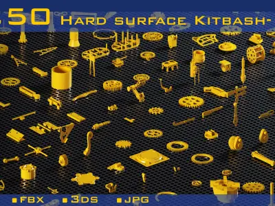 250 Hard surface-kitbash-Vol 01 3D model