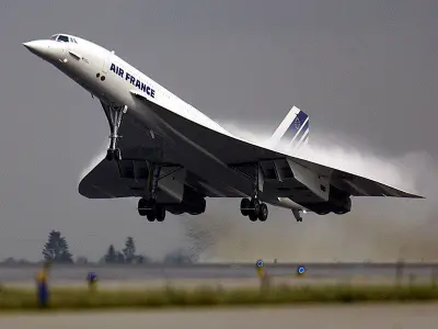 2D Concorde Aircraft 3D model