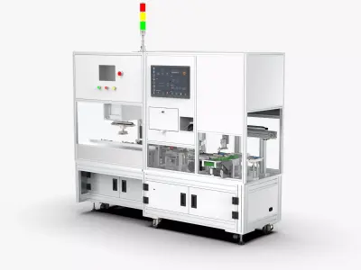 Fully Automatic Battery Pad Printing Inkjet Testing Machine 3D model