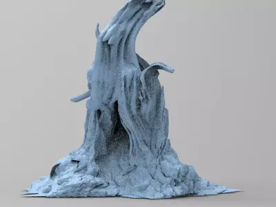 Medieval Hollow Tree 4 3D model