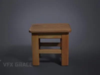 Small Bench 002 3D model