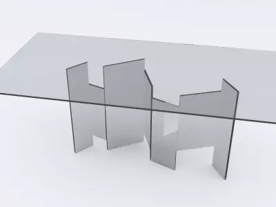 Design Fume Glass Table Free 3D model