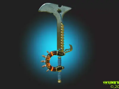 Sword Concept 02 Low-poly 3D model