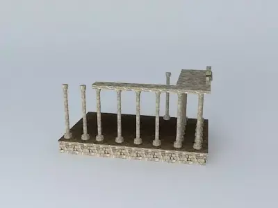 Temple of Diana Merida Free 3D model