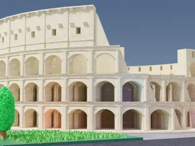 Colosseum Low-poly 3D model