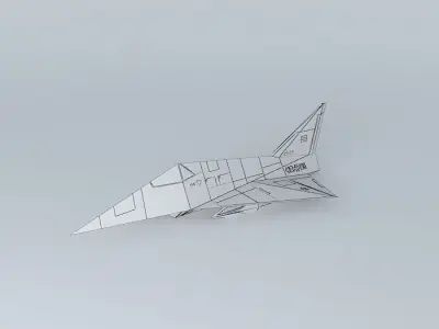MBB Lampyridae german stealth fighter 3D model