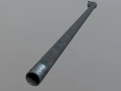 Pipe - metal Low-poly 3D model