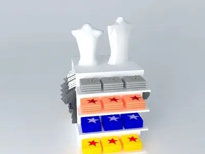 01 exhibitor white Free 3D model