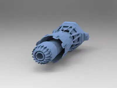 Heman Eternia inspired Ship raygun 3D model