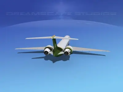 McDonnell Douglas MD-90 Monterey Charters 3D model