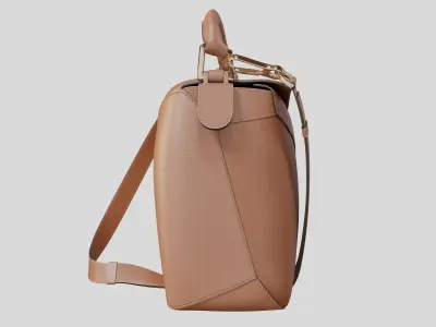LOEWE Small Puzzle Edge bag Tan 3D model