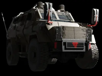 Wolf Zeev IDF armored vehicle 3D model