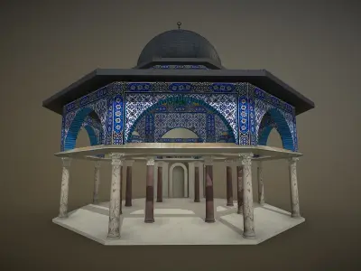 Qubbat Al-Silsila - Dome Of The Chain 3D Model 3D model