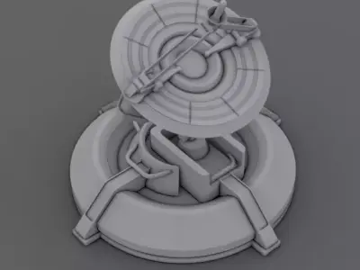 RTS Particle Cannon 3D model