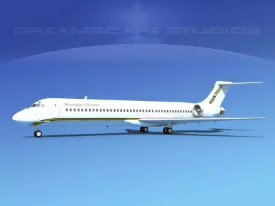 McDonnell Douglas MD-87 Montego Charter 3D model