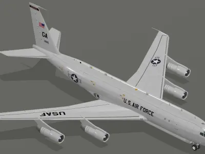 E-8C Joint STARS USAF 3D model