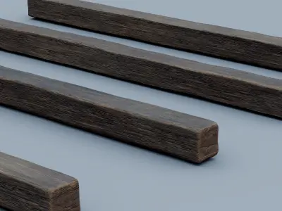Wooden Plank Pack Vol 01 - High-Quality Wooden Planks Free low-poly 3D model