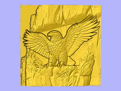 AGUIA NA CAVERNA 3D model