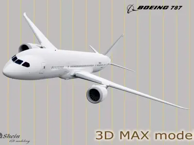 BOEING-787 boeing max 3D model