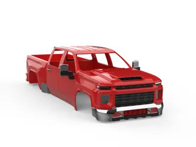2022 Chevy Silverado 3500 3D print model
