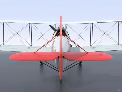 D1A2  Hokoku-127 - Not rigged Low-poly 3D model