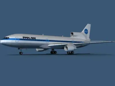 Lockheed L-1011-50 Pan American 3D model