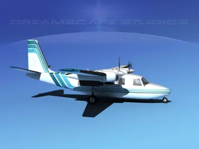 Rockwell Aero Commander 560 V11 3D model