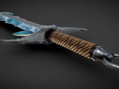 Jotun Ice Sword Low-poly 3D model